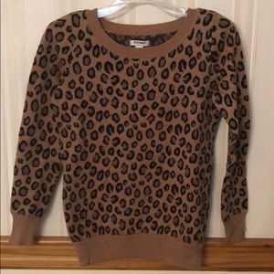 Leopard print sweater